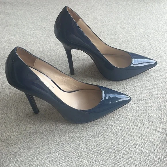 KORS Michael Kors Blue Patent Heels - Picture 2 of 7